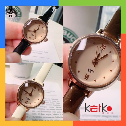 ANKL012 Jam Tangan Wanita Jam Tangan Kuarsa Dial Kecil Sabuk Mewah Ringan Tahan Air/Murah Quartz Watches